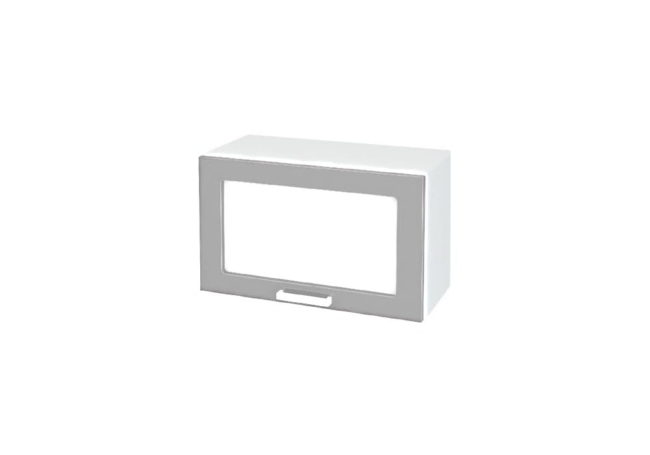 Алина ШВГС 600 шкаф верхний горизонтальный со стеклом