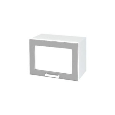 Дина ШВГС 500 шкаф верхний горизонтальный со стеклом