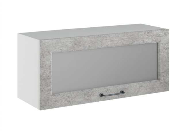 Капри ВПГС 800 шкаф верхний высокий горизонтальный со стеклом