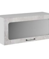 Лофт ВПГС 800 шкаф верхний высокий горизонтальный со стеклом