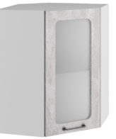 Лофт ВПУС 550 шкаф верхний высокий угловой со стеклом